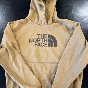 Mens Brown north face hoodie size medium